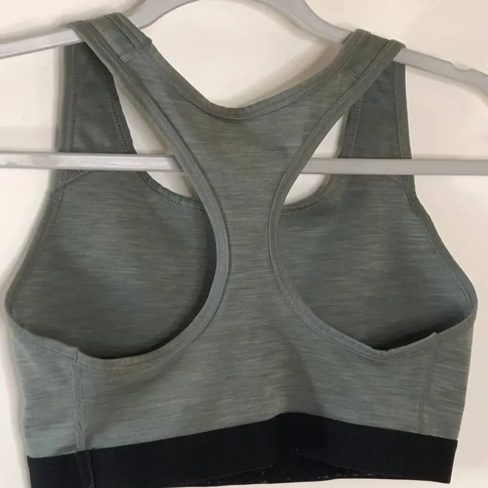 Nike Sports Bra Medium Dri-Fit Grey Racer Back